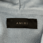Amiri Faded Blue & White Fliligree Logo Hoodie - Morely TrendsAmiri Type here:)