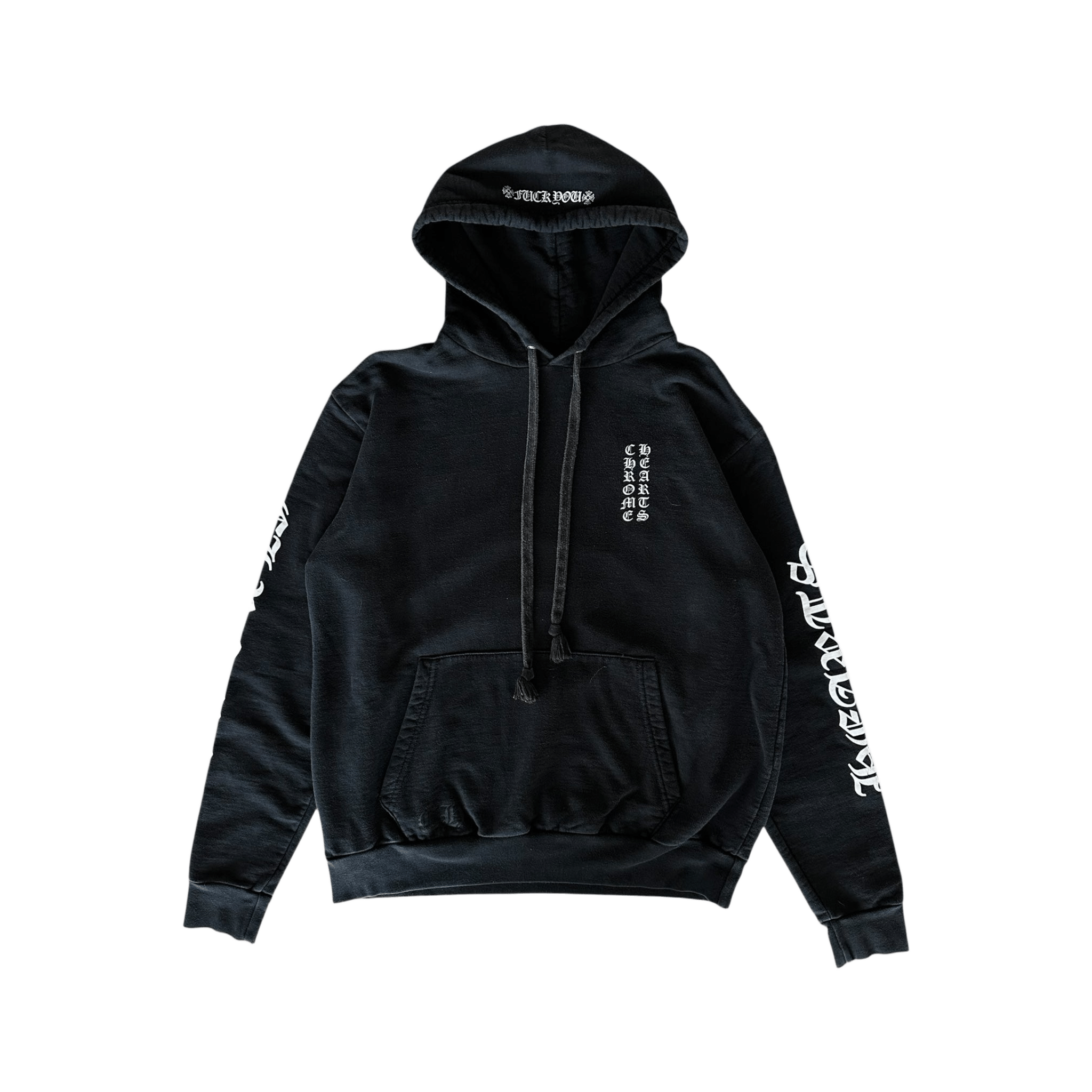 Chrome Hearts Black & White Script Logo Hoodie - Morely TrendsChrome Hearts Type here:)