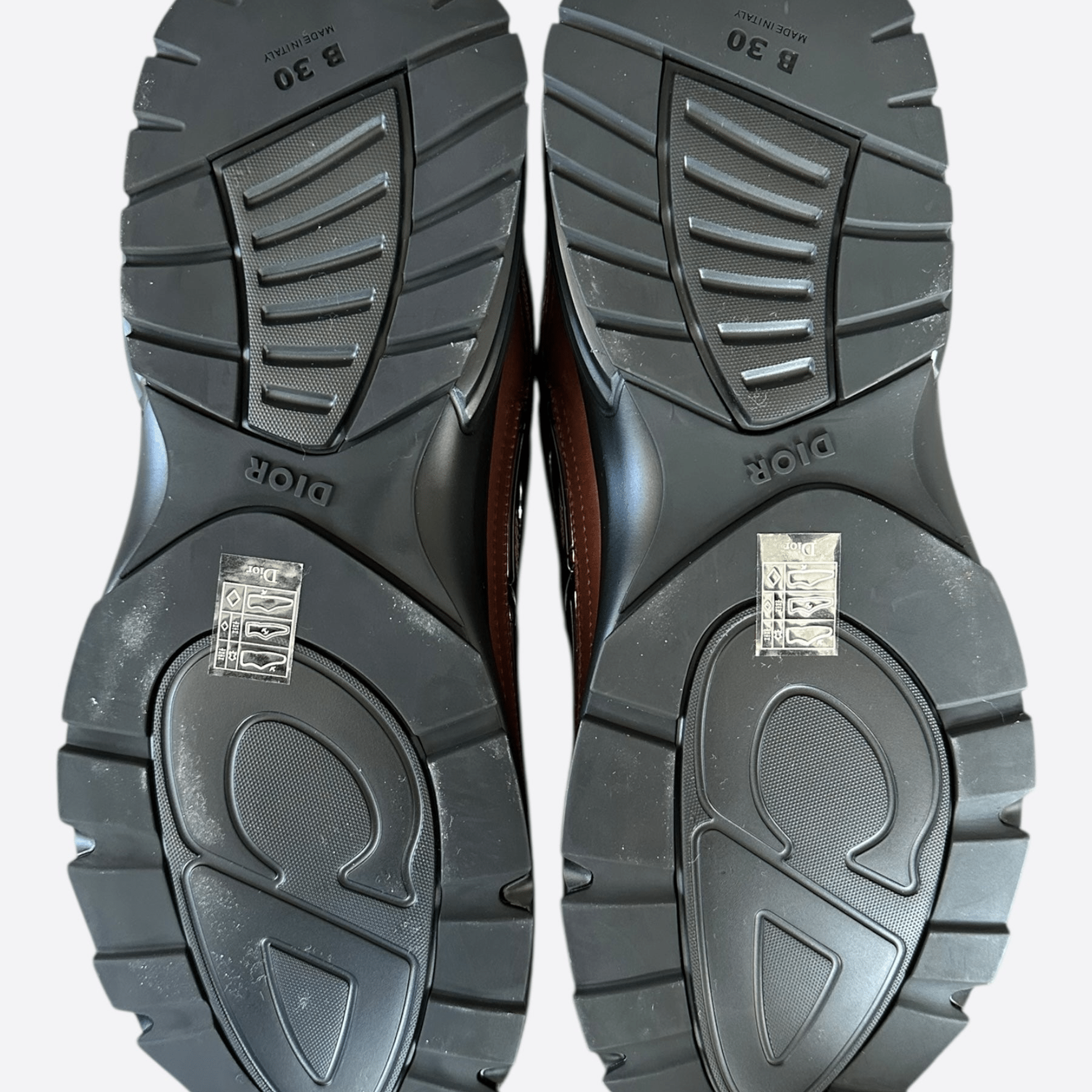 Dior Brown & Black Leather B30 Sneakers - Morely TrendsDior Type here:)