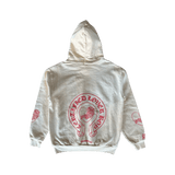 Chrome Hearts Drake Cream & Pink Certified Chrome Horseshoe Logo Hoodie - Morely TrendsChrome Hearts Type here:)