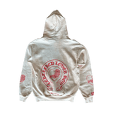Chrome Hearts Drake Cream & Pink Certified Chrome Horseshoe Logo Hoodie - Morely TrendsChrome Hearts Type here:)