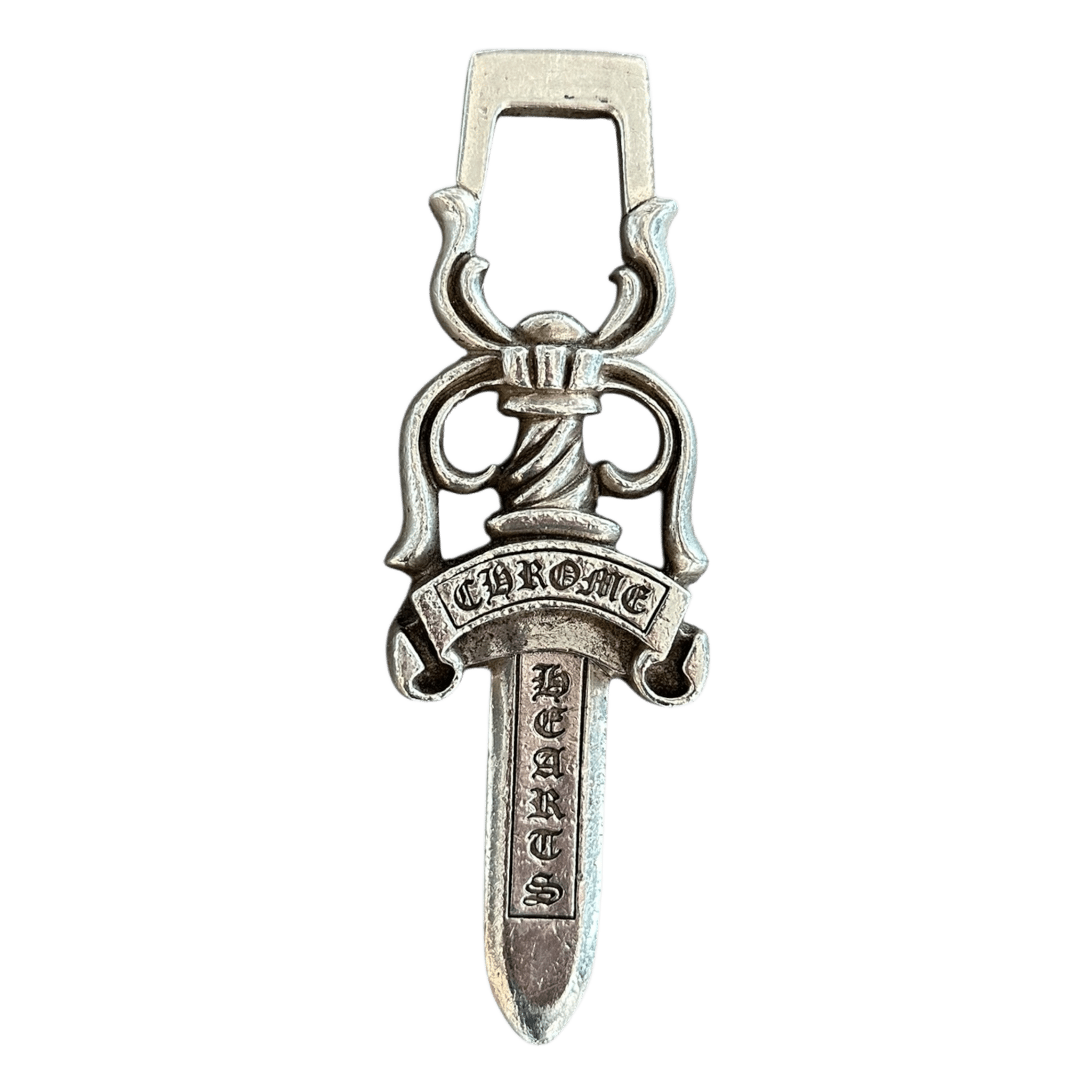 Chrome Hearts Silver Jumbo Dagger Pendant - Morely TrendsChrome Hearts Type here:)