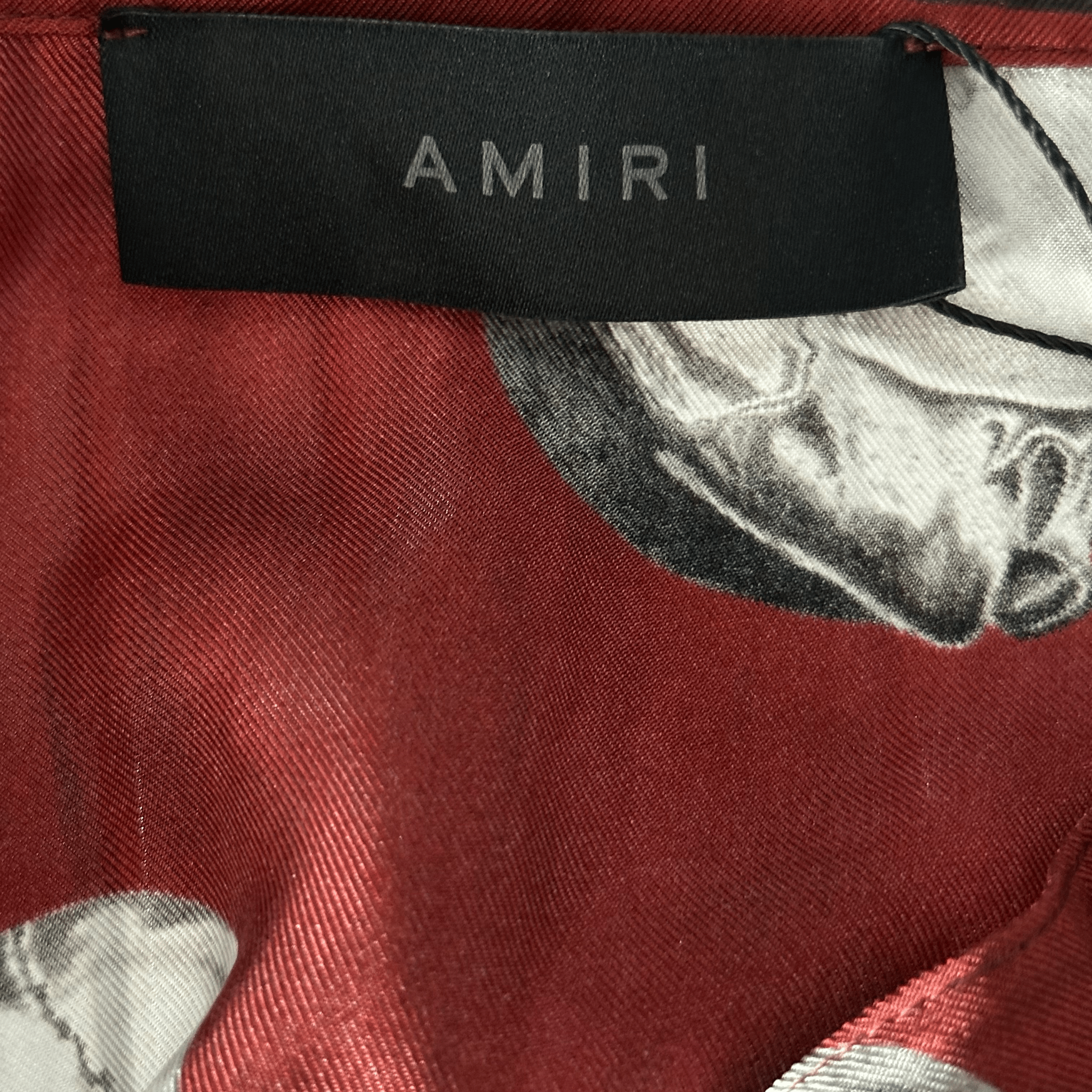 Amiri Red Skulls Silk Button Up Shirt - Morely TrendsAmiri Type here:)