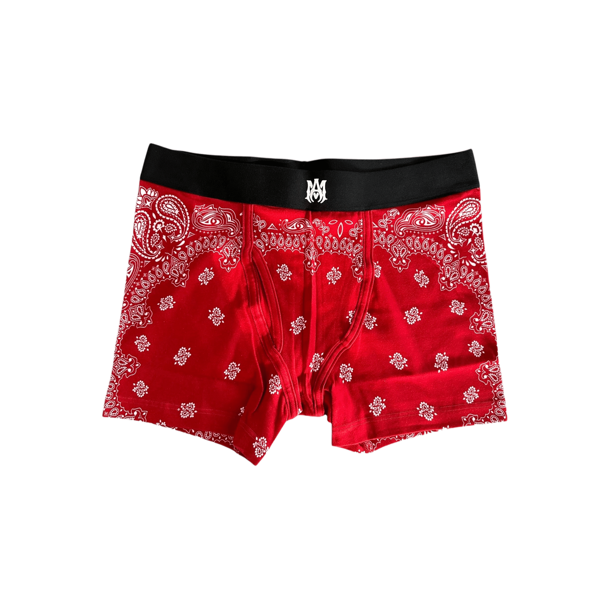Amiri Red & White Bandana MA Logo Boxershorts - Morely TrendsAmiri Type here:)