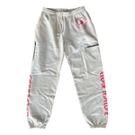 Chrome Hearts Drake Cream & Pink Certified Chrome Cross Logo Sweatpants - Morely TrendsChrome Hearts Type here:)