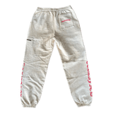 Chrome Hearts Drake Cream & Pink Certified Chrome Cross Logo Sweatpants - Morely TrendsChrome Hearts Type here:)
