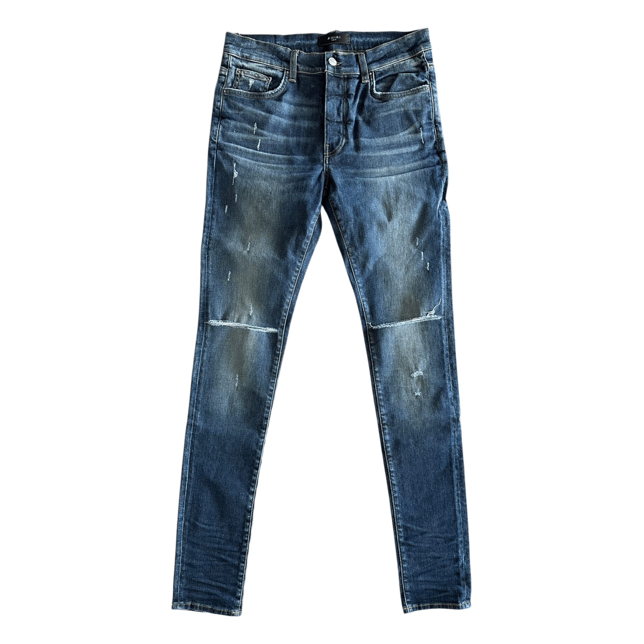 Amiri Deep Classic Slash Distressed Jeans - Morely TrendsAmiri Type here:)