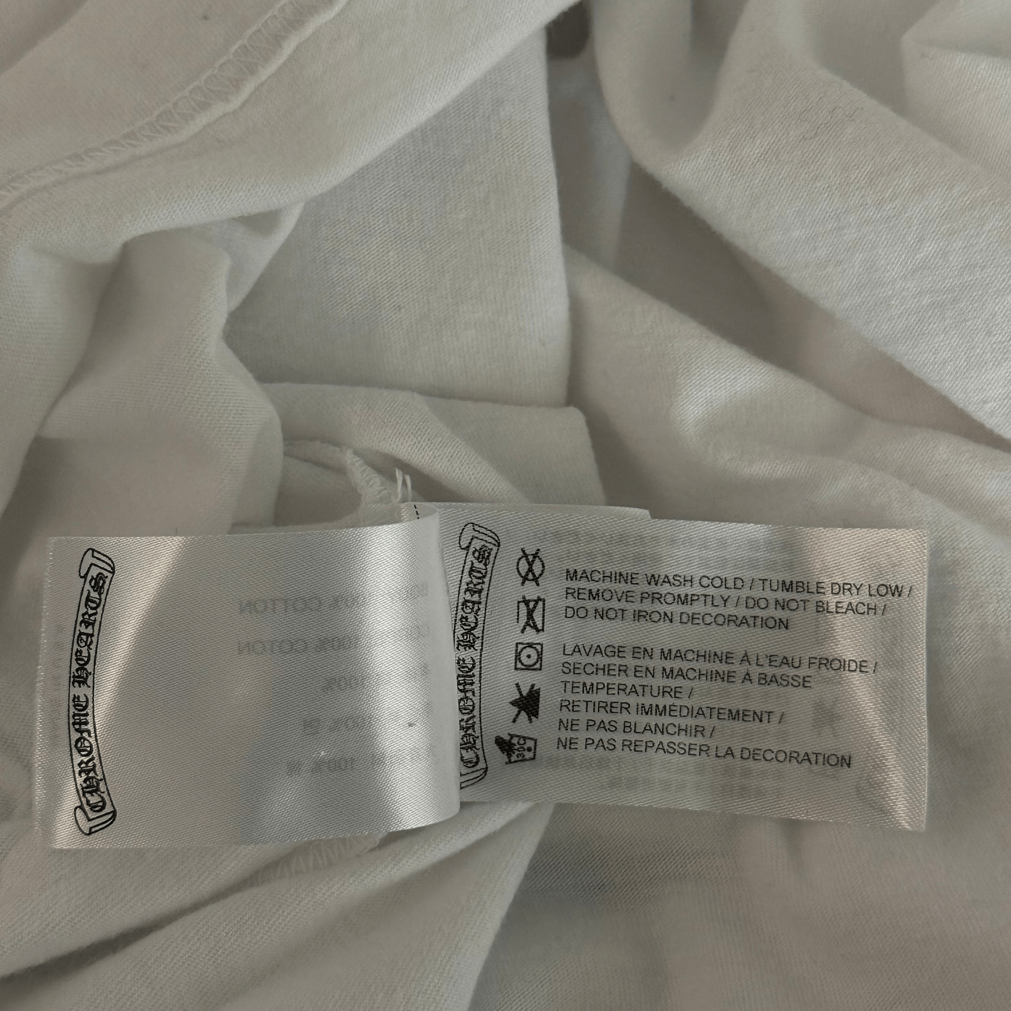 Chrome Hearts White Neck Logo Longsleeve T-Shirt - Morely TrendsChrome Hearts Type here:)