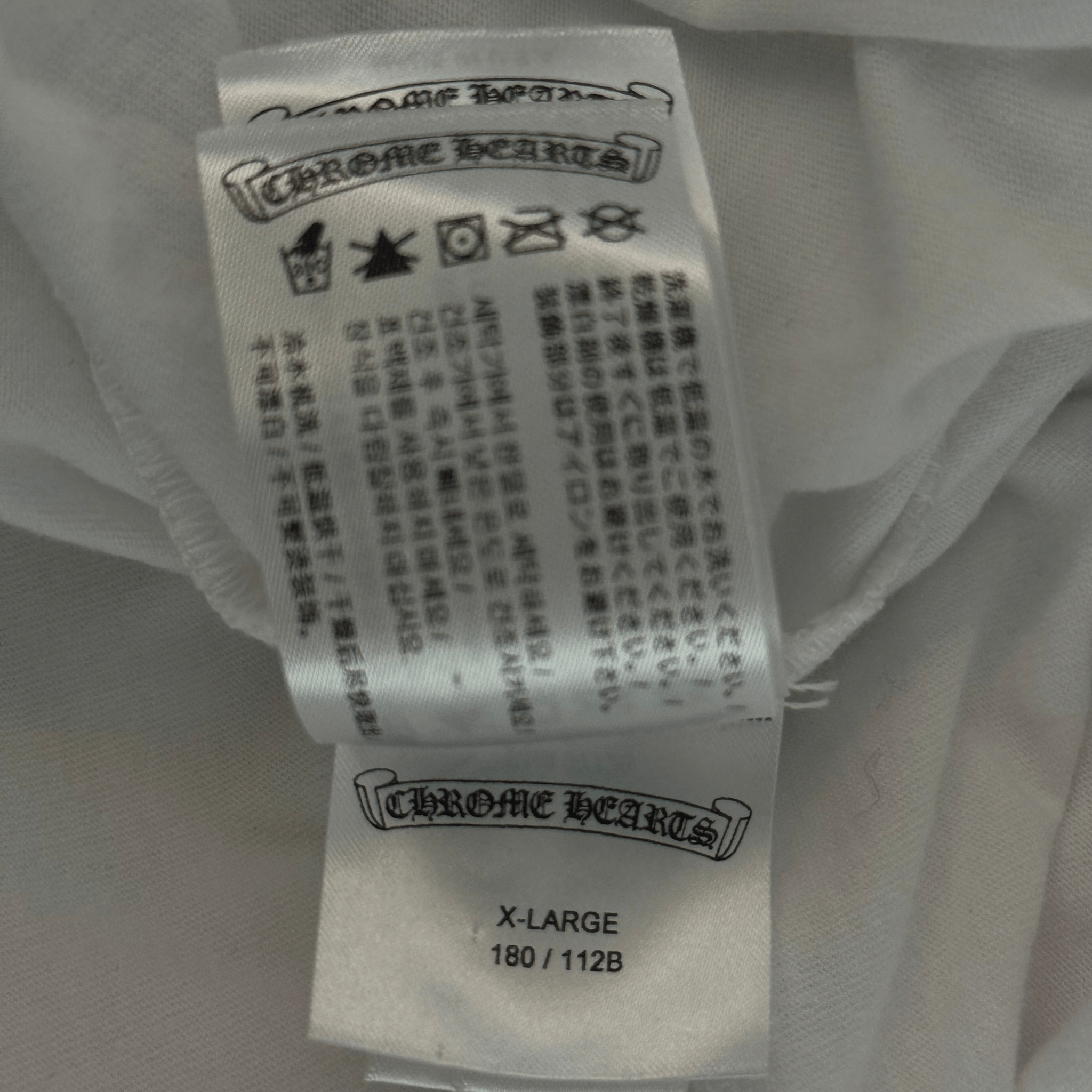 Chrome Hearts White Neck Logo Longsleeve T-Shirt - Morely TrendsChrome Hearts Type here:)