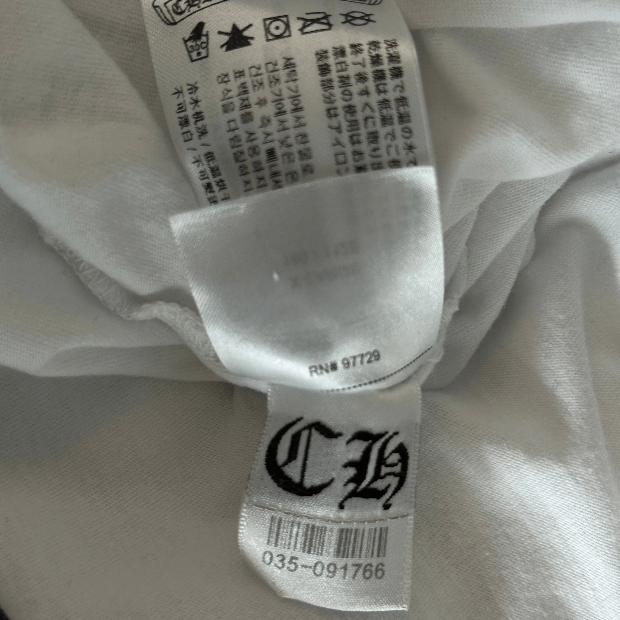 Chrome Hearts White Neck Logo Longsleeve T-Shirt - Morely TrendsChrome Hearts Type here:)