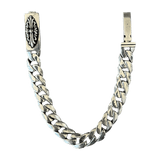 Chrome Hearts Silver Floral Cross Cuban Bracelet - Morely TrendsChrome Hearts Type here:)