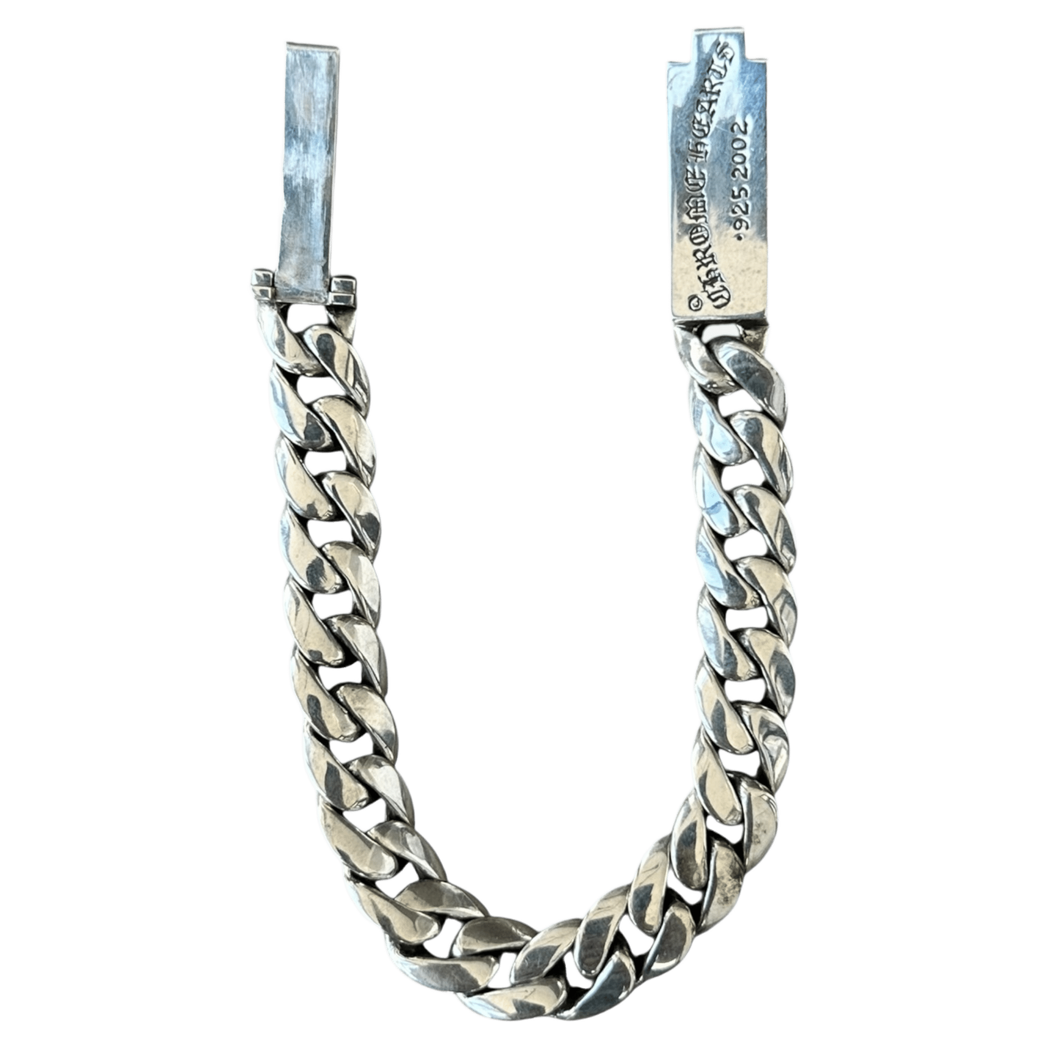 Chrome Hearts Silver Floral Cross Cuban Bracelet - Morely TrendsChrome Hearts Type here:)