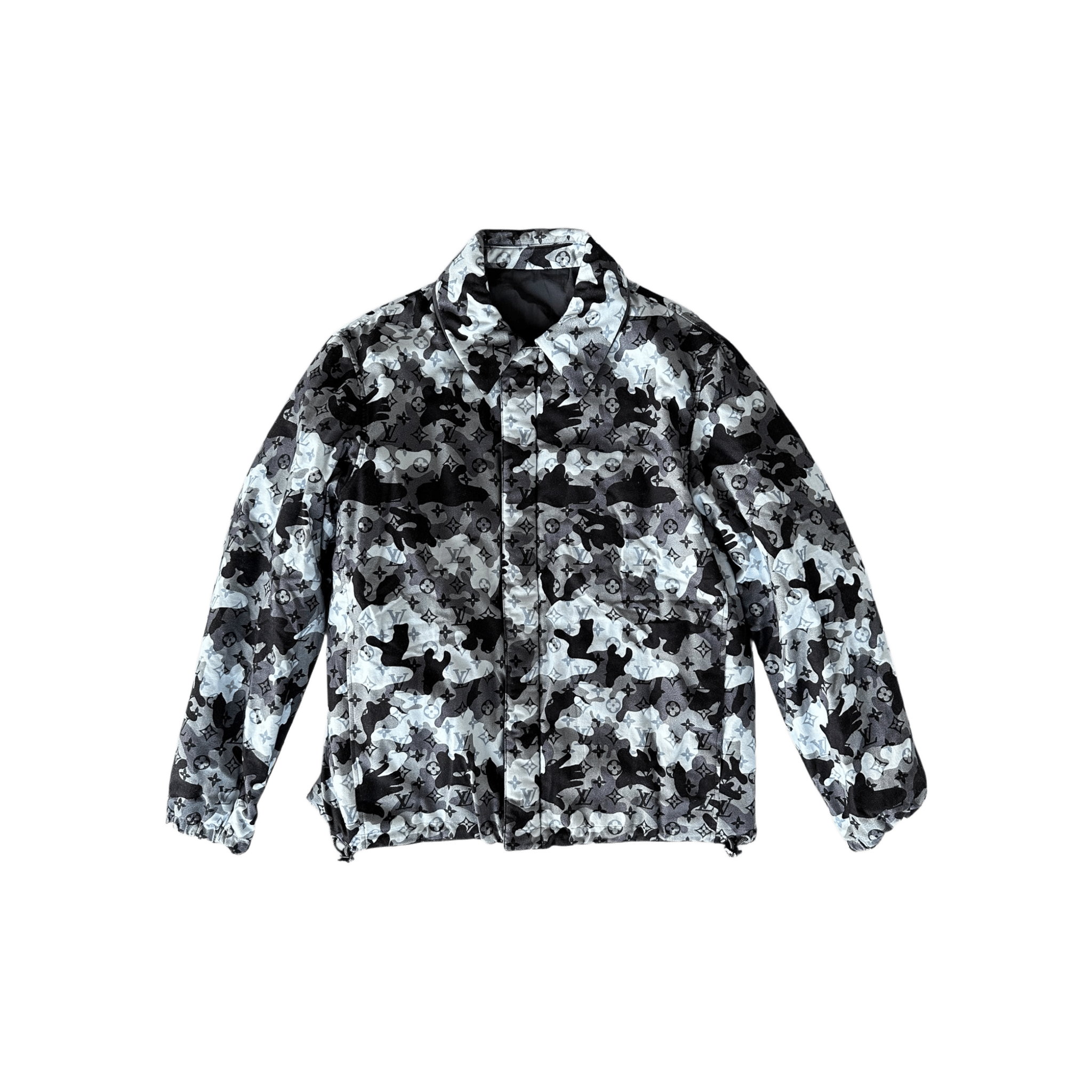 Louis Vuitton Navy Camouflage Monogram Reversible Jacket - Morely TrendsLouis Vuitton Type here:)