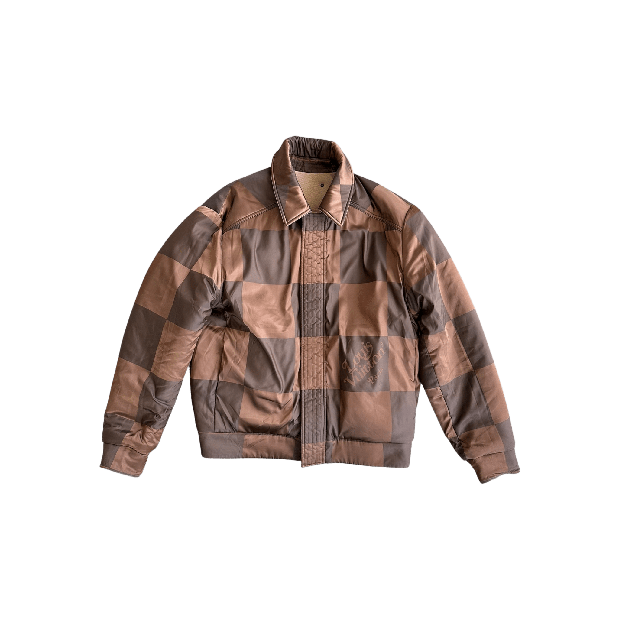 Louis Vuitton Nigo Beige & Brown Damier Reversible Bomber Jacket - Morely TrendsLouis Vuitton Type here:)