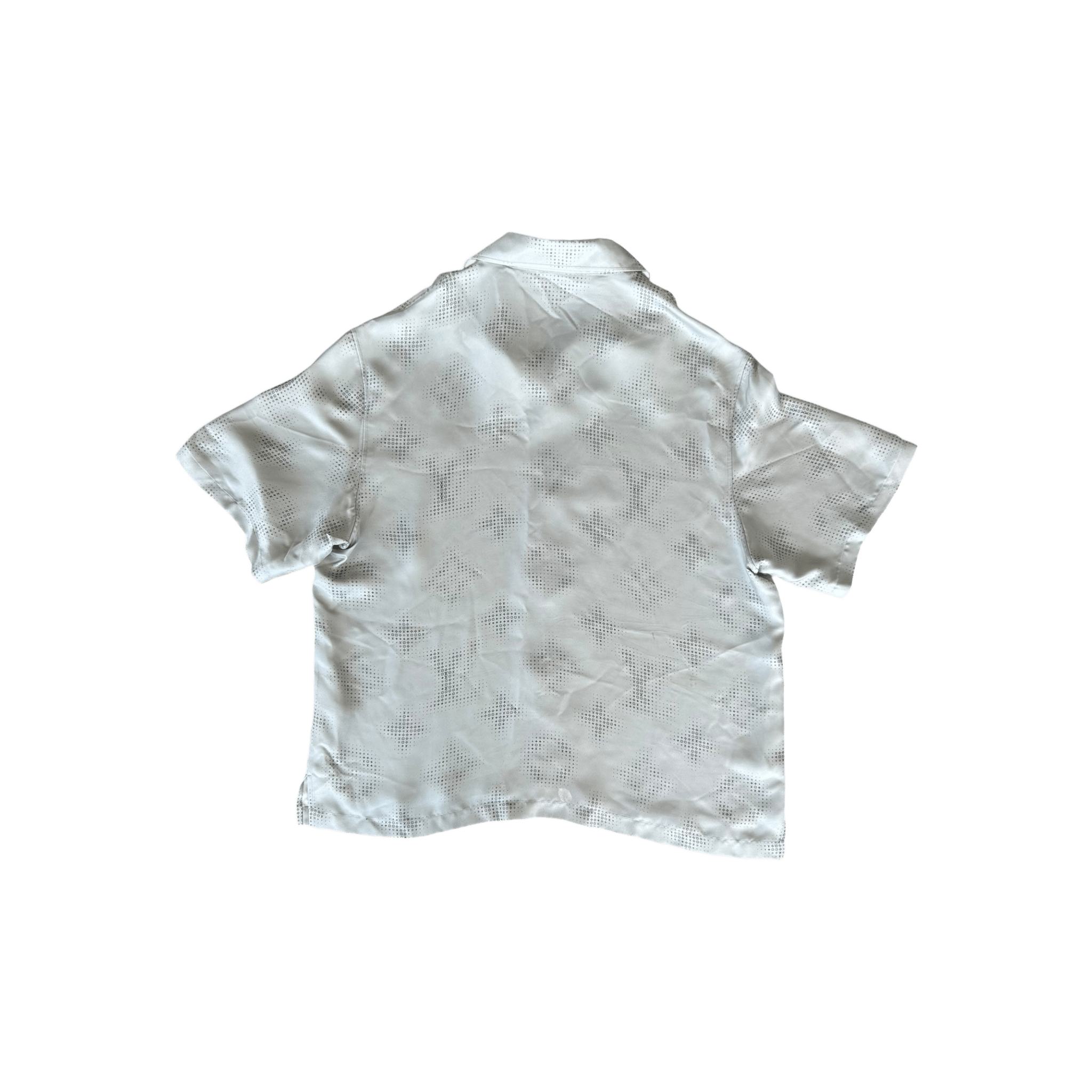 Louis Vuitton Grey LV Pixel Monogram Silk Button Up Shirt - Morely TrendsLouis Vuitton Type here:)