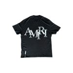 Amiri Black & Chrome Staggered Logo T-Shirt - Morely TrendsAmiri Type here:)