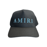 Amiri Black & Blue Logo Trucker Hat - Morely TrendsAmiri Type here:)