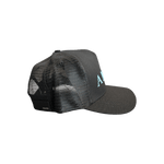 Amiri Black & Blue Logo Trucker Hat - Morely TrendsAmiri Type here:)