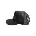 Amiri Black & Blue Logo Trucker Hat - Morely TrendsAmiri Type here:)