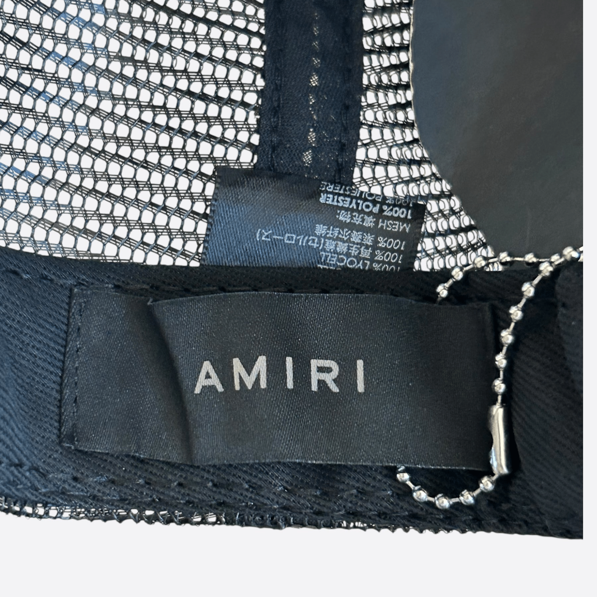 Amiri Black & Blue Logo Trucker Hat - Morely TrendsAmiri Type here:)