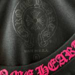 Chrome Hearts Black & Pink Neck Logo Longsleeve T-Shirt - Morely TrendsChrome Hearts Type here:)