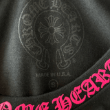 Chrome Hearts Black & Pink Neck Logo Longsleeve T-Shirt - Morely TrendsChrome Hearts Type here:)