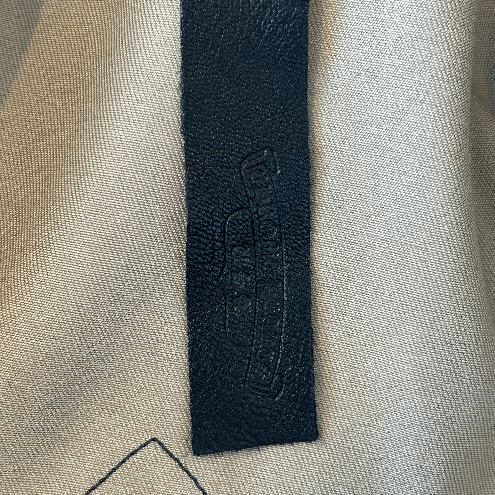 Chrome Hearts Tan & Black Cross Patch Work Dog Jacket - Morely TrendsChrome Hearts Type here:)