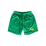Chrome Hearts Green & Yellow Logo Mesh Shorts - Morely TrendsChrome Hearts Type here:)