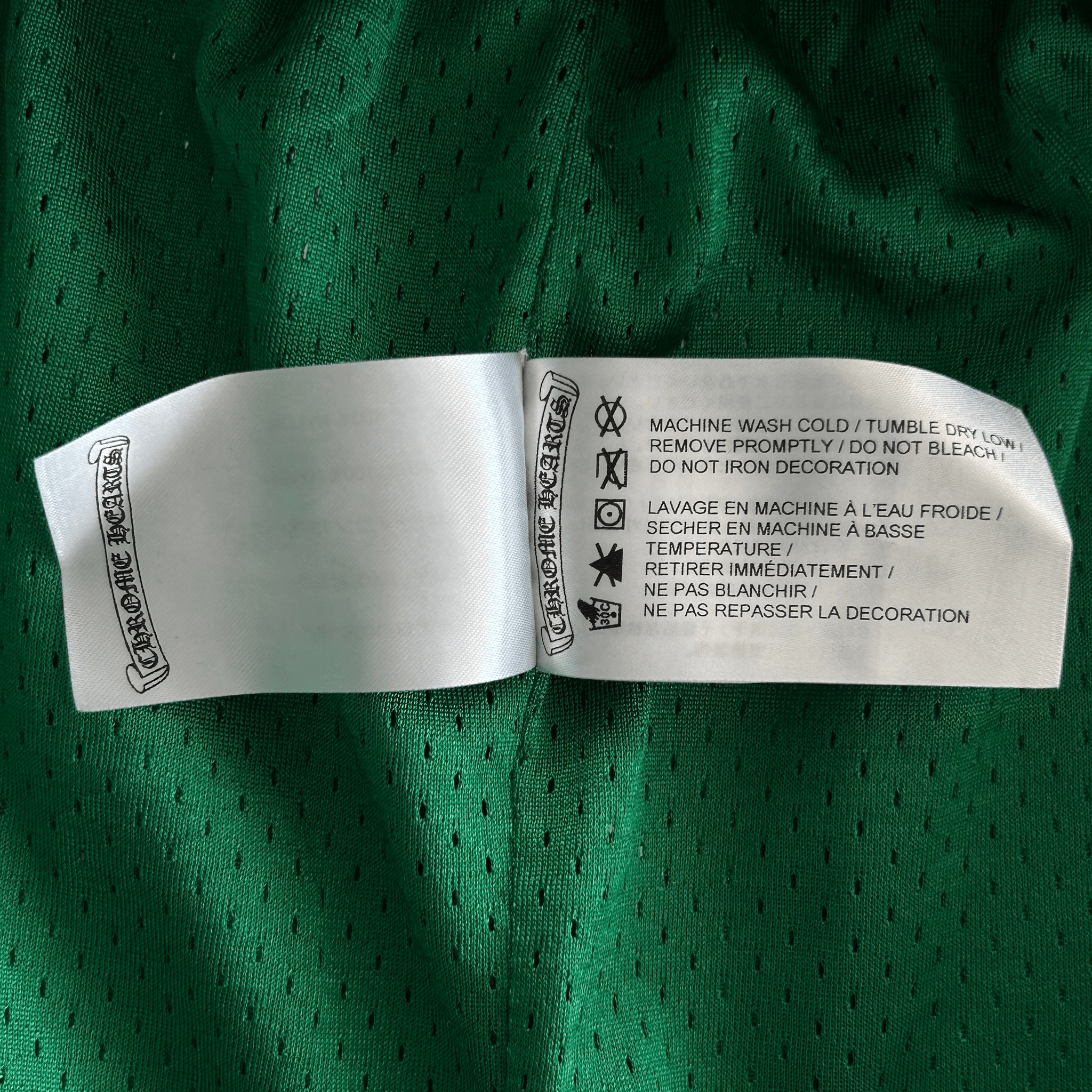 Chrome Hearts Green & Yellow Logo Mesh Shorts - Morely TrendsChrome Hearts Type here:)