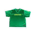 Chrome Hearts Green & Yellow Logo Mesh Jersey T-Shirt - Morely TrendsChrome Hearts Type here:)