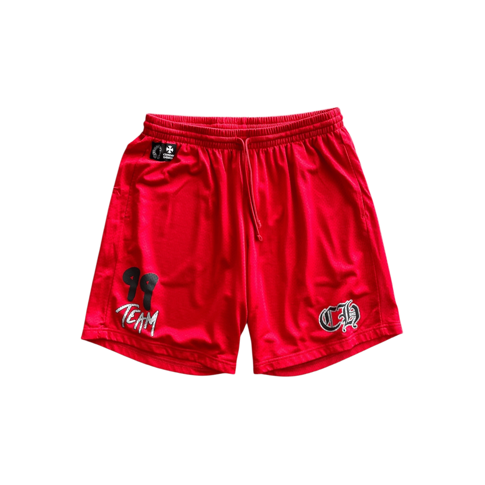 Chrome Hearts Matty Boy Red ‘99 Team’ Logo Mesh Shorts - Morely TrendsChrome Hearts Type here:)
