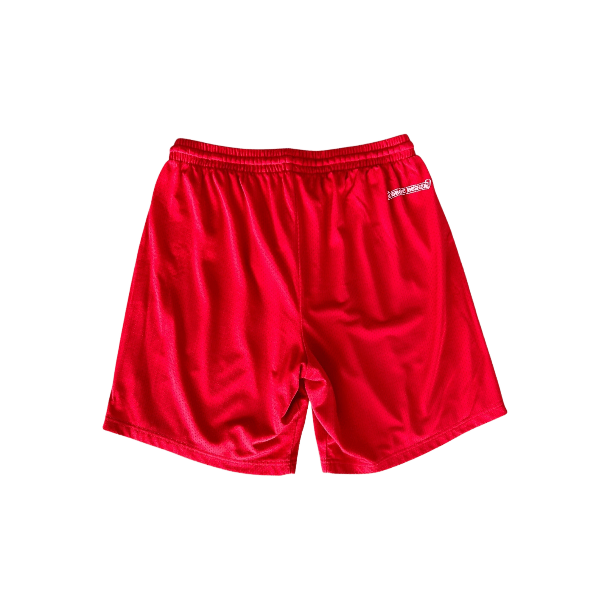 Chrome Hearts Matty Boy Red ‘99 Team’ Logo Mesh Shorts - Morely TrendsChrome Hearts Type here:)