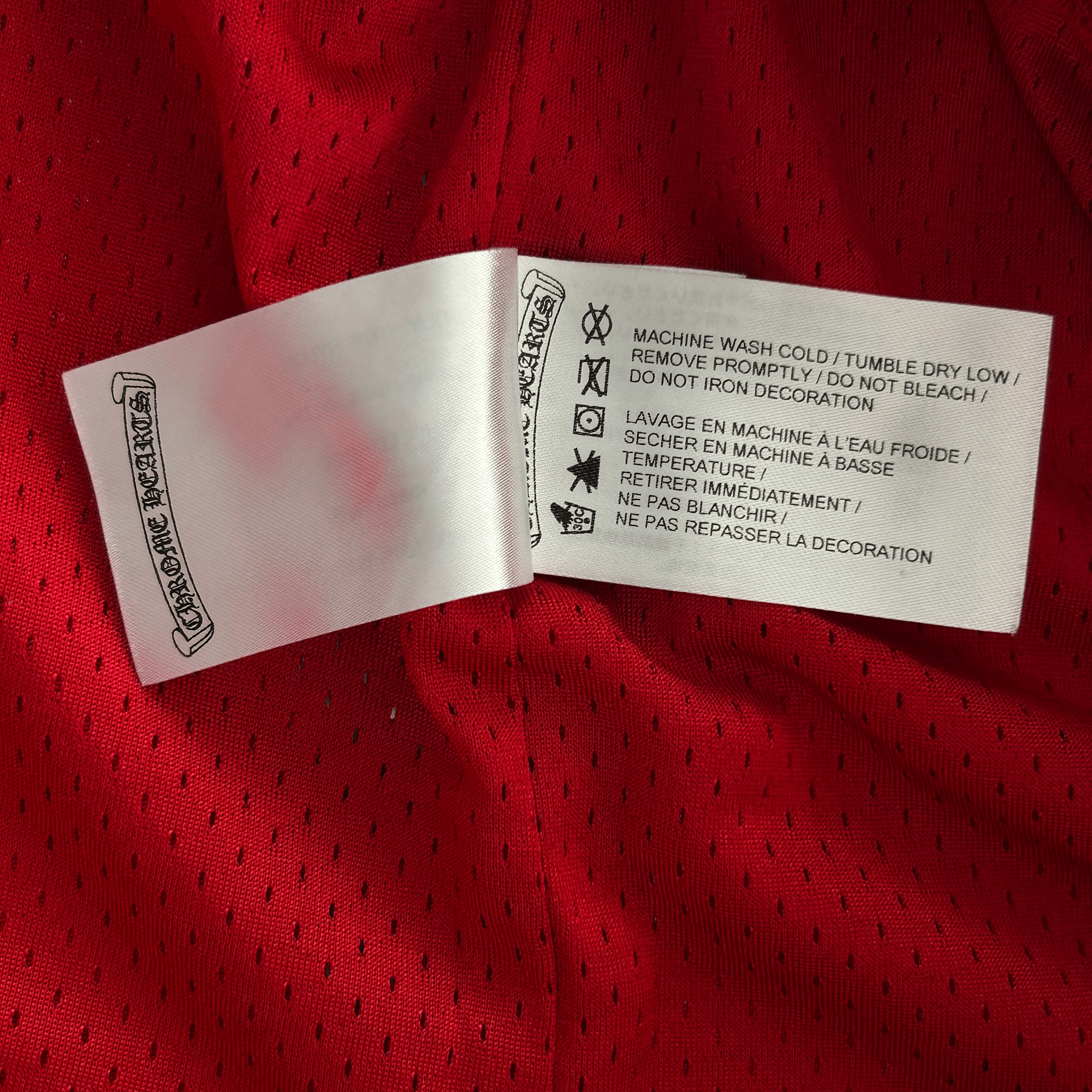 Chrome Hearts Matty Boy Red ‘99 Team’ Logo Mesh Shorts - Morely TrendsChrome Hearts Type here:)