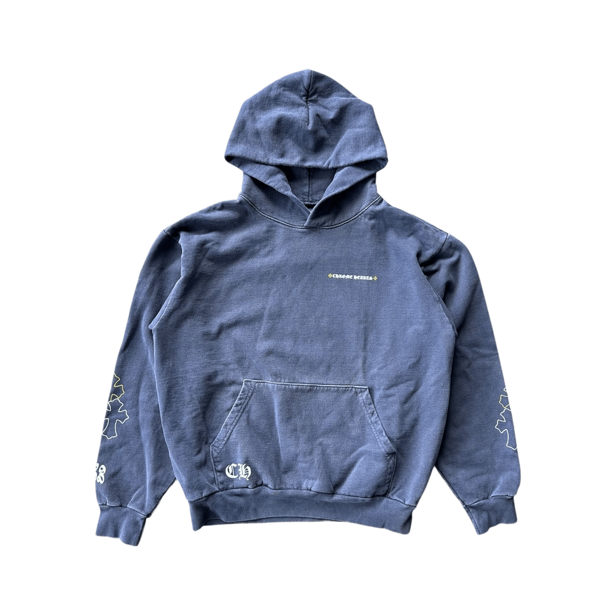 Chrome Hearts Drake Blue Certified Cross Logo Hoodie - Morely TrendsChrome Hearts Type here:)