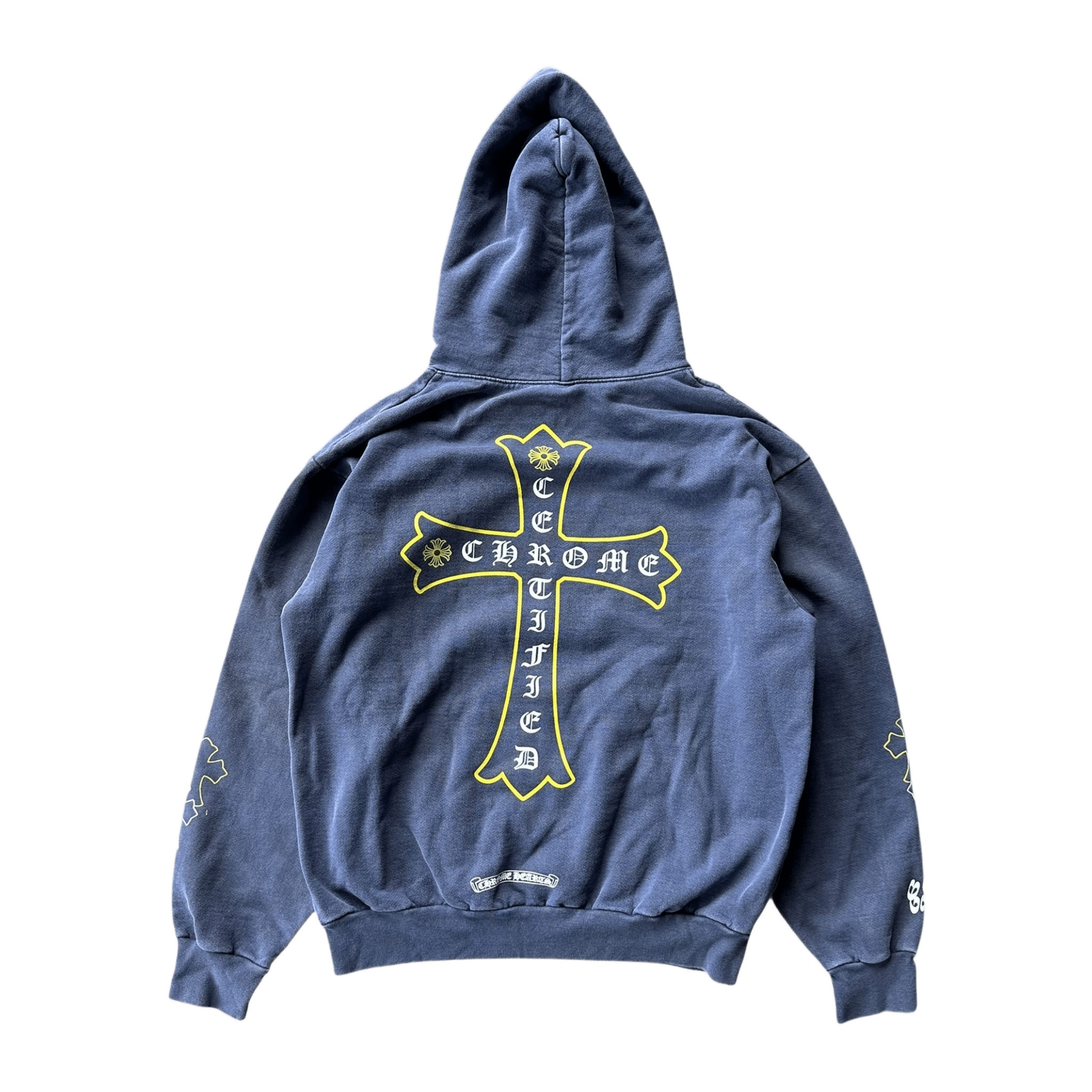 Chrome Hearts Drake Blue Certified Cross Logo Hoodie - Morely TrendsChrome Hearts Type here:)