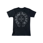 Chrome Hearts Silver Horseshoe Logo T-Shirt - Morely TrendsChrome Hearts Type here:)