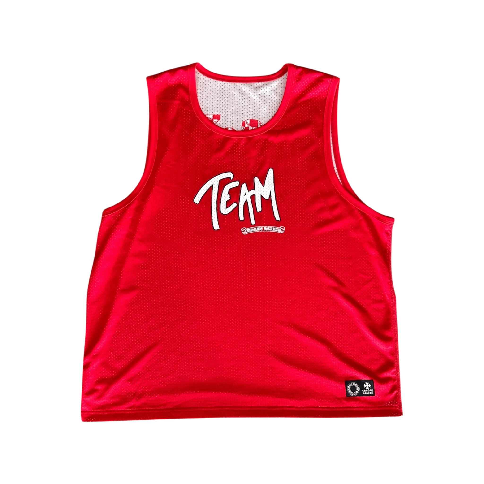 Chrome Hearts Matty Boy Red & White Team Form Reversible Mesh Jersey - Morely TrendsChrome Hearts Type here:)