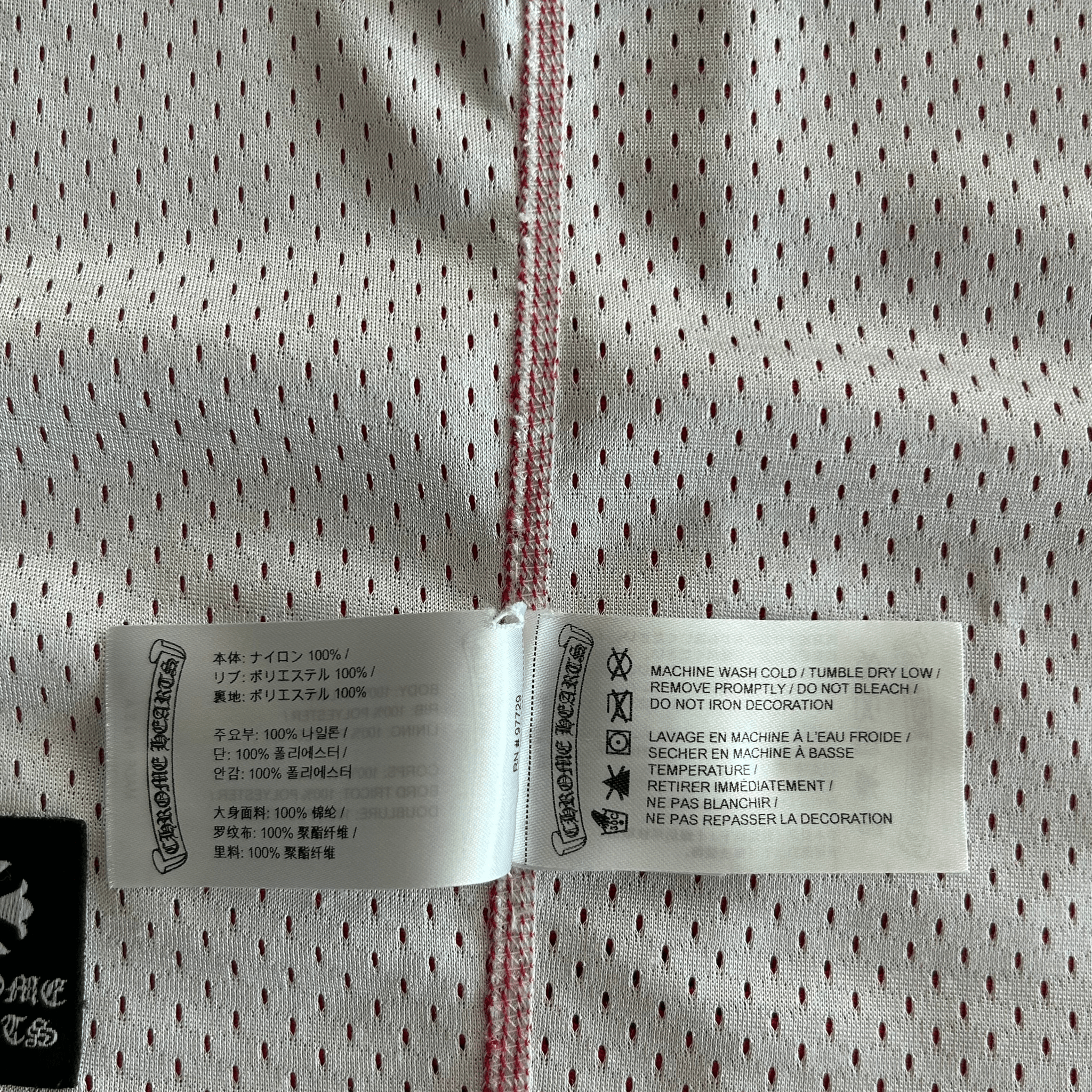 Chrome Hearts Matty Boy Red & White Team Form Reversible Mesh Jersey - Morely TrendsChrome Hearts Type here:)