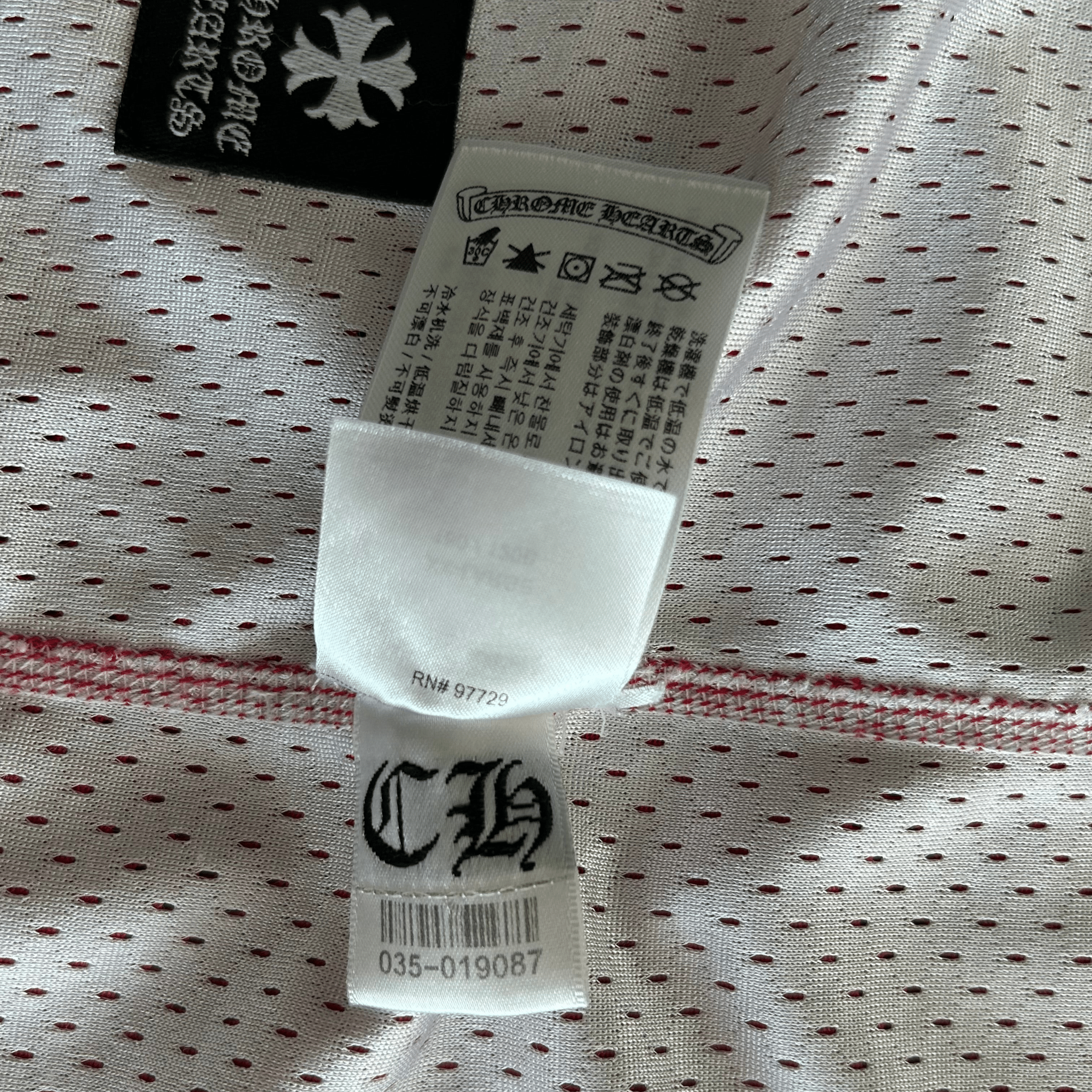 Chrome Hearts Matty Boy Red & White Team Form Reversible Mesh Jersey - Morely TrendsChrome Hearts Type here:)