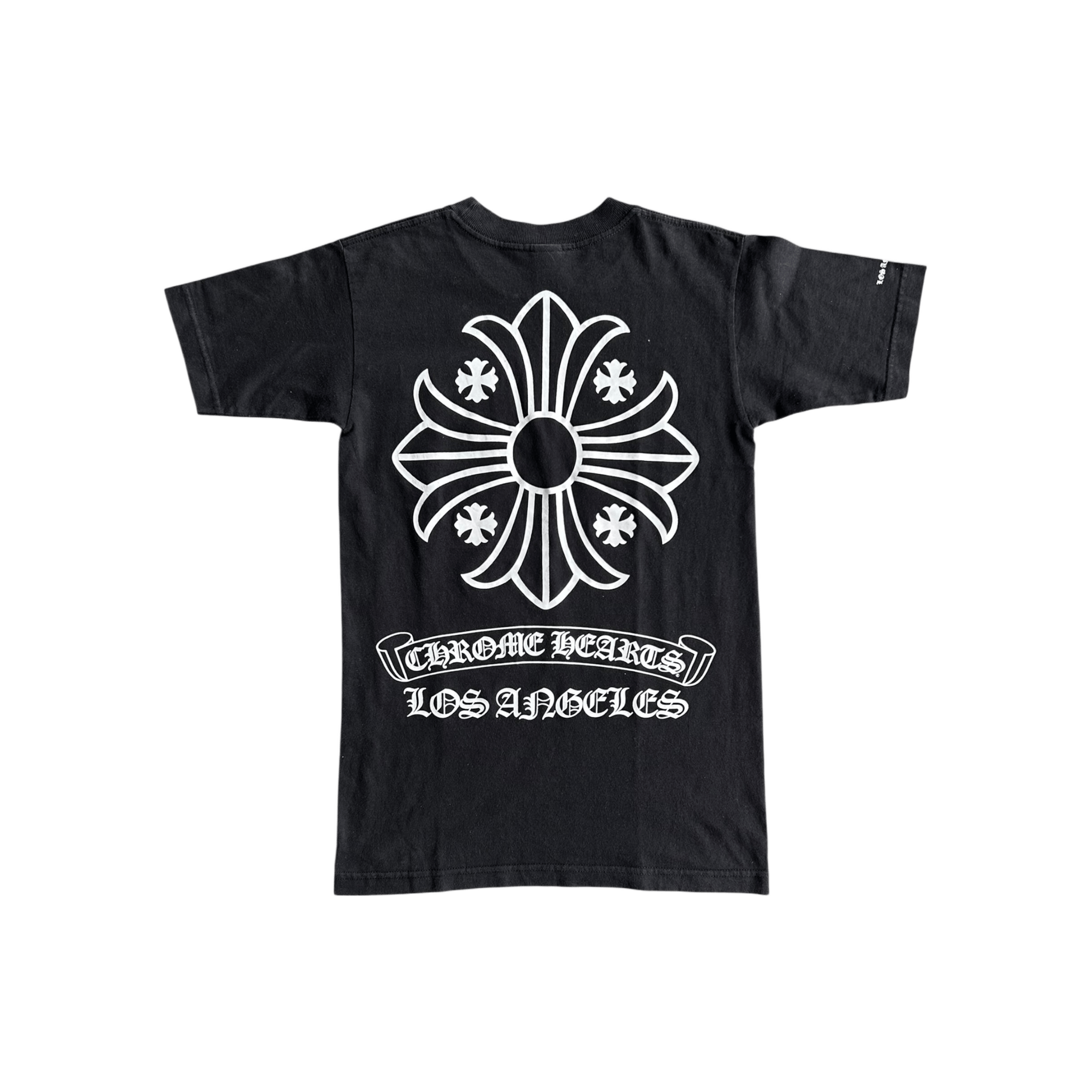 Chrome Hearts Black & White Los Angeles Exclusive Cross Logo T-Shirt - Morely TrendsChrome Hearts Type here:)