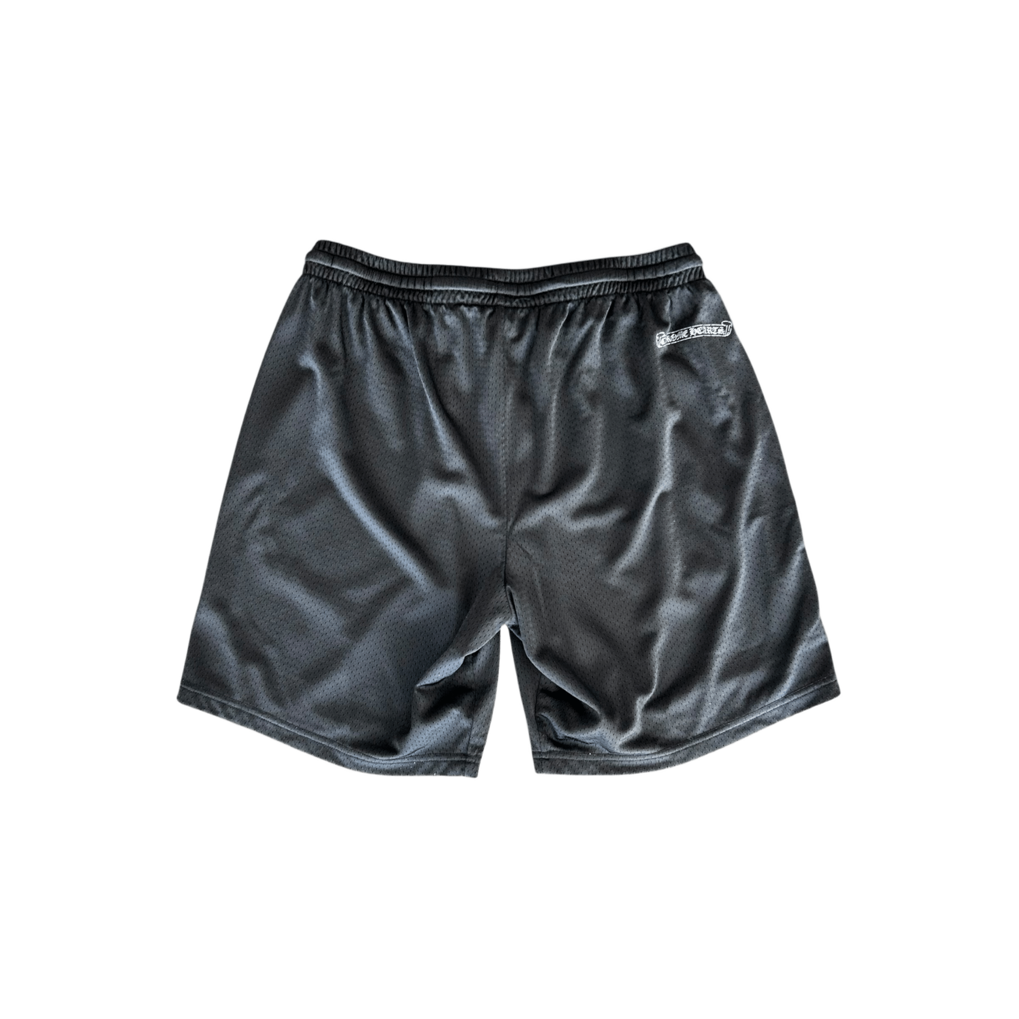 Chrome Hearts Black & White Logo Mesh Shorts - Morely TrendsChrome Hearts Type here:)