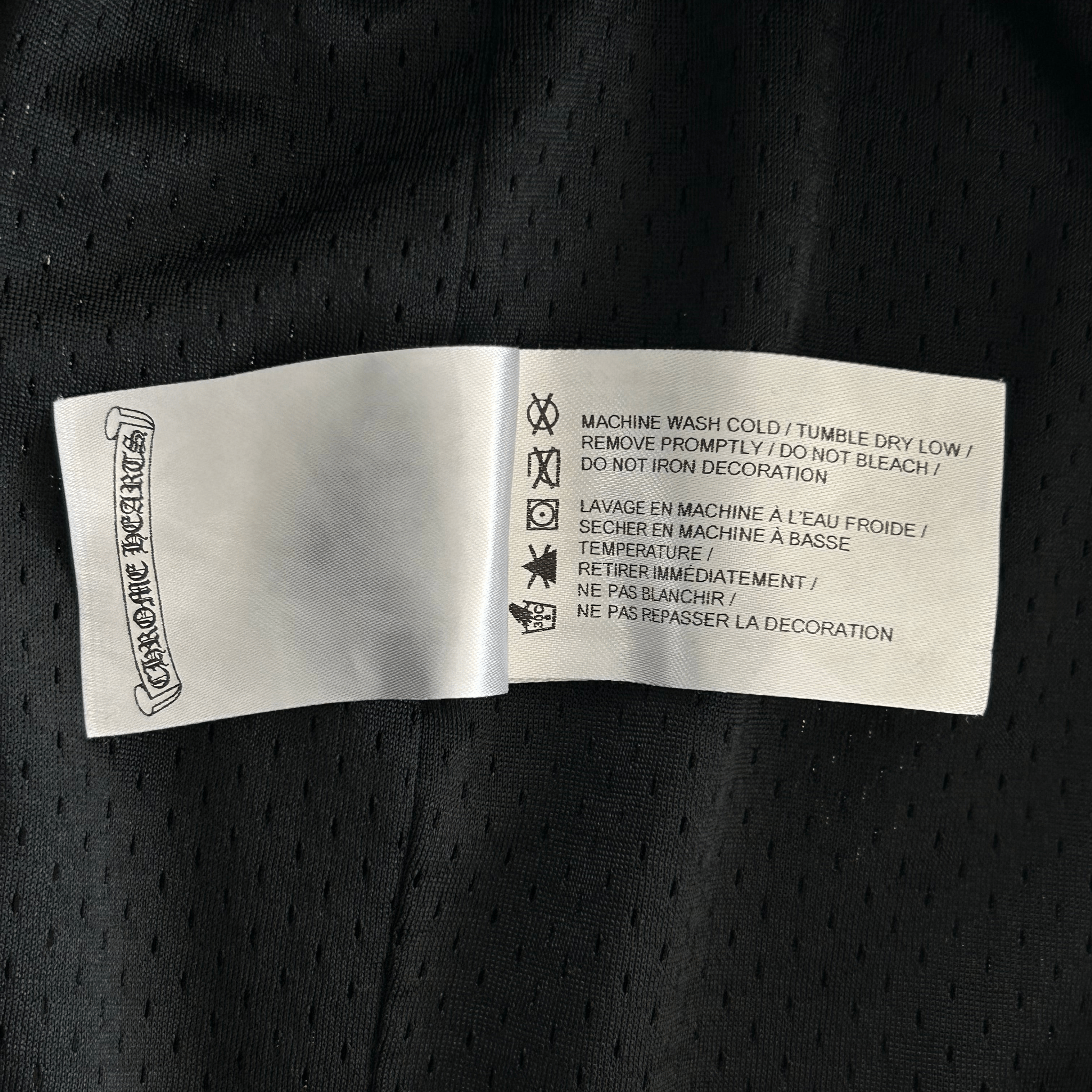 Chrome Hearts Black & White Logo Mesh Shorts - Morely TrendsChrome Hearts Type here:)