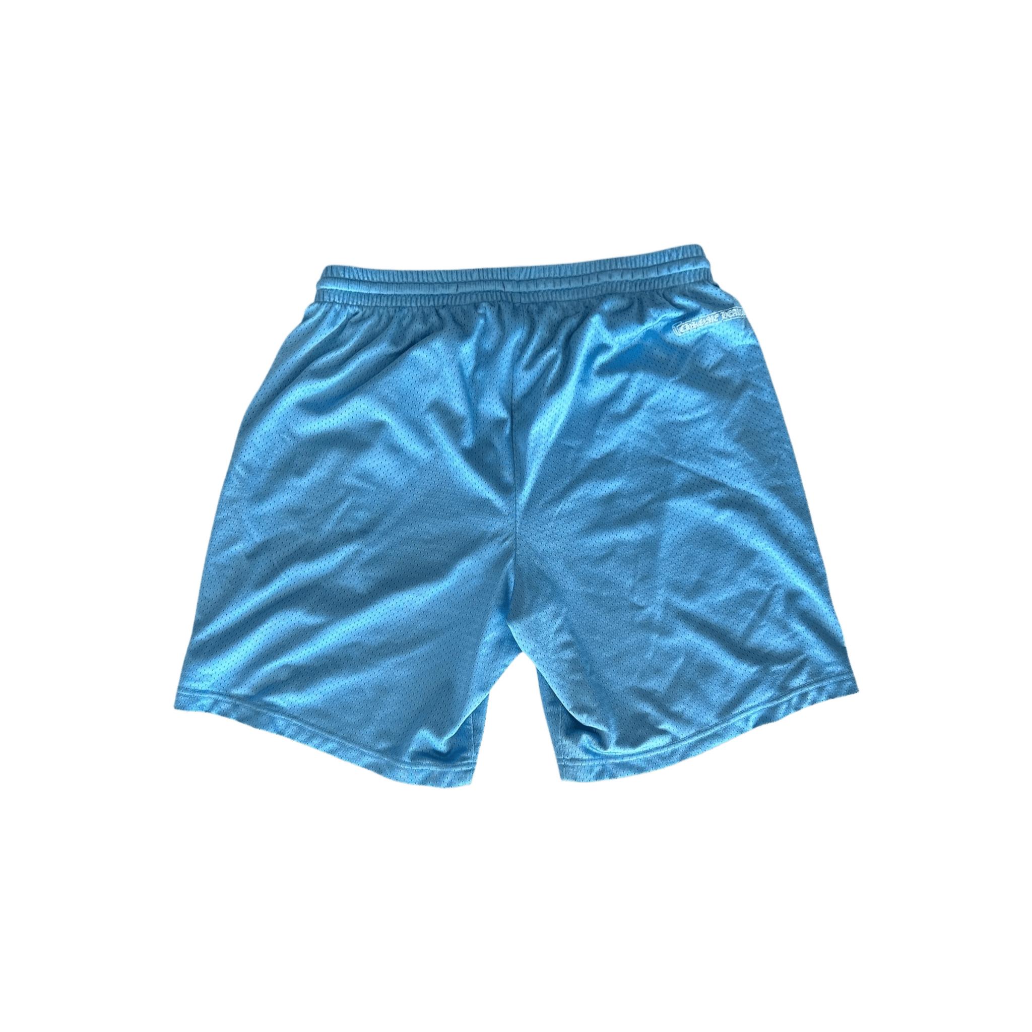 Chrome Hearts Blue & White Logo Mesh Shorts - Morely TrendsChrome Hearts Type here:)
