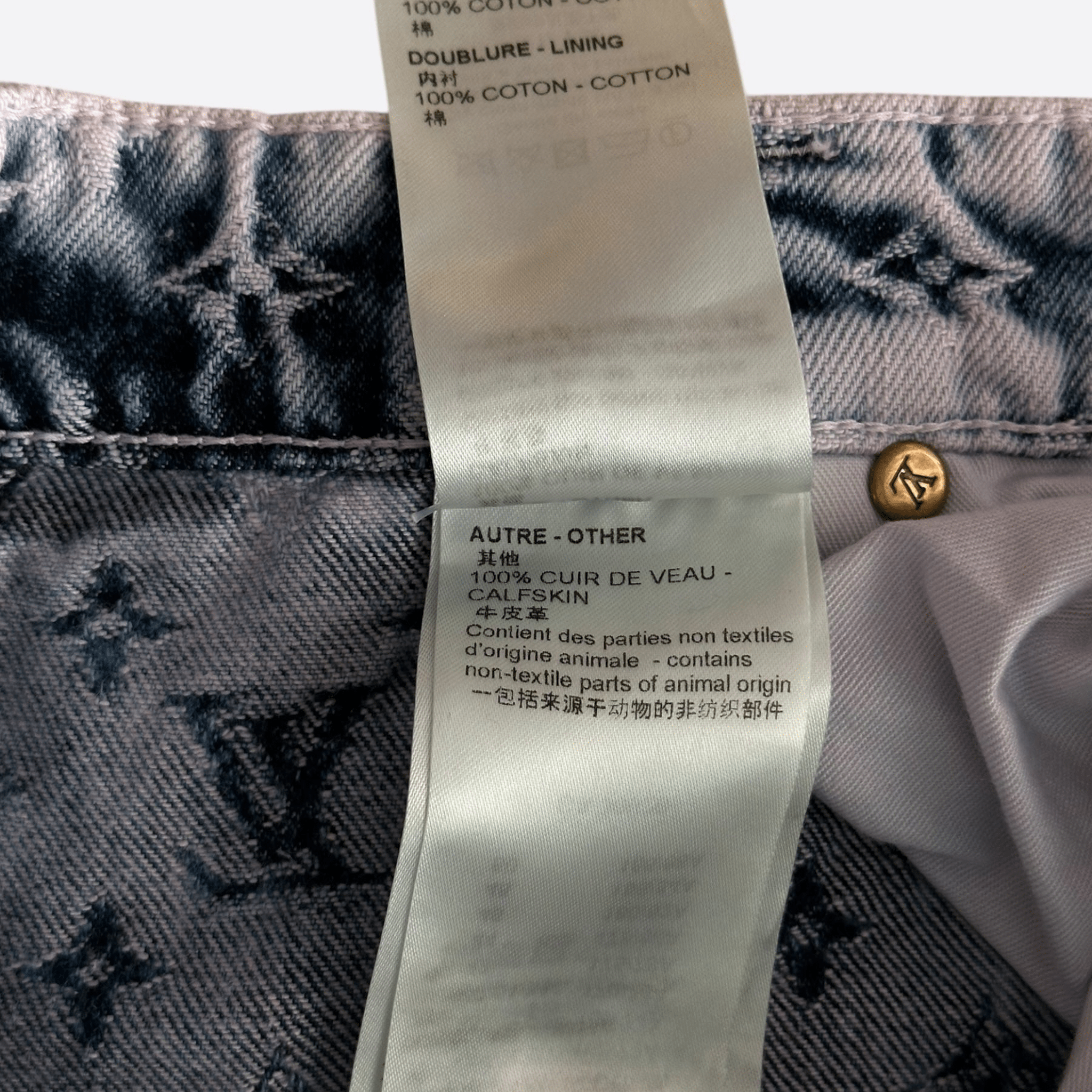 Louis Vuitton Purple & Blue Monogram Carpenter Jeans - Morely TrendsLouis Vuitton Type here:)