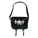 Chrome Hearts Black & White Cross Patch Gunslinger Messenger Bag - Morely TrendsChrome Hearts Type here:)