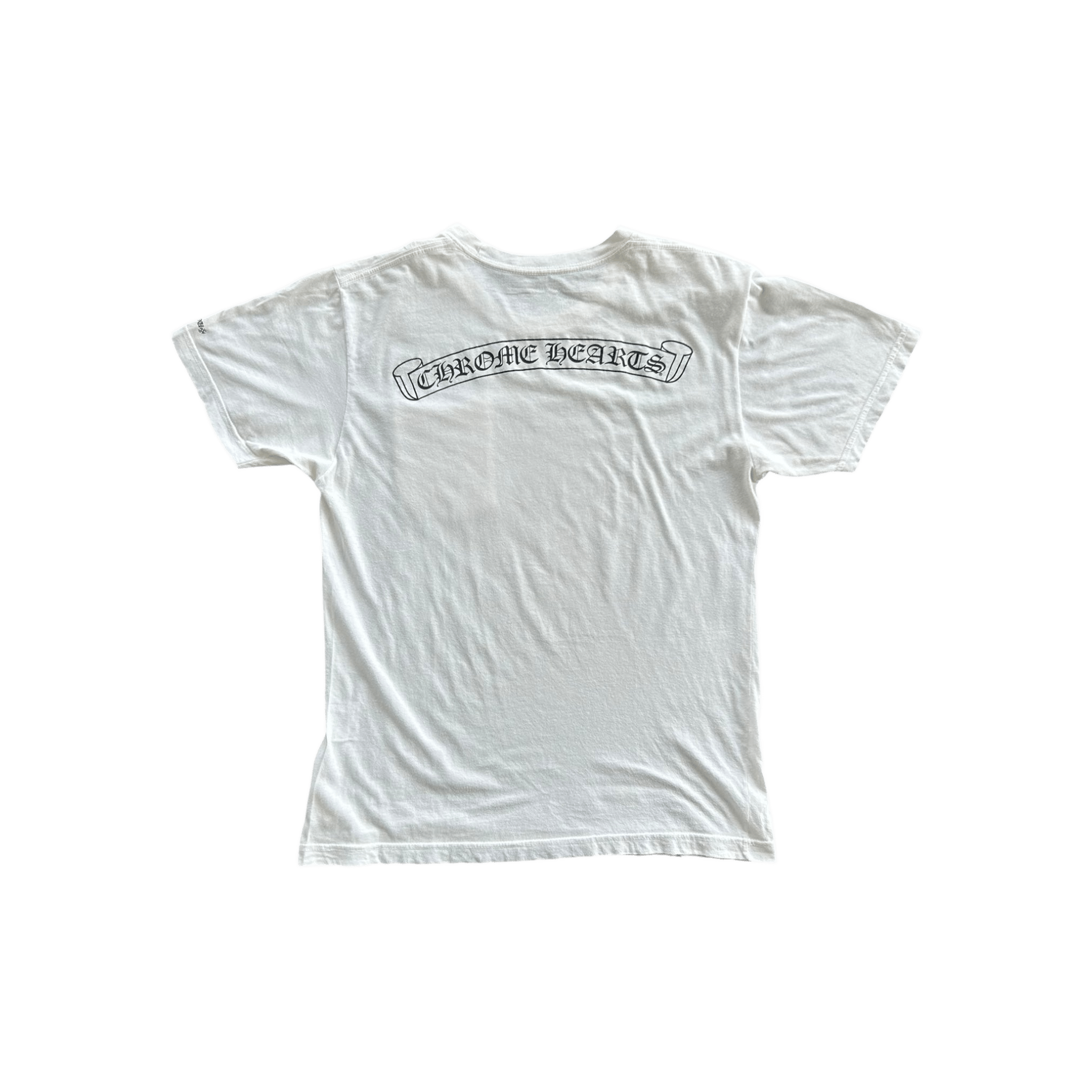 Chrome Hearts White & Black Scroll Logo T-Shirt - Morely TrendsChrome Hearts Type here:)