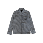 Chrome Hearts Blue & White Pinstripe Chore Button Up Shirt - Morely TrendsChrome Hearts Type here:)