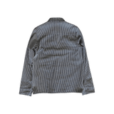 Chrome Hearts Blue & White Pinstripe Chore Button Up Shirt - Morely TrendsChrome Hearts Type here:)