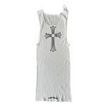 Chrome Hearts White & Black T - Bar Logo Tank Top - Morely TrendsChrome Hearts Type here:)