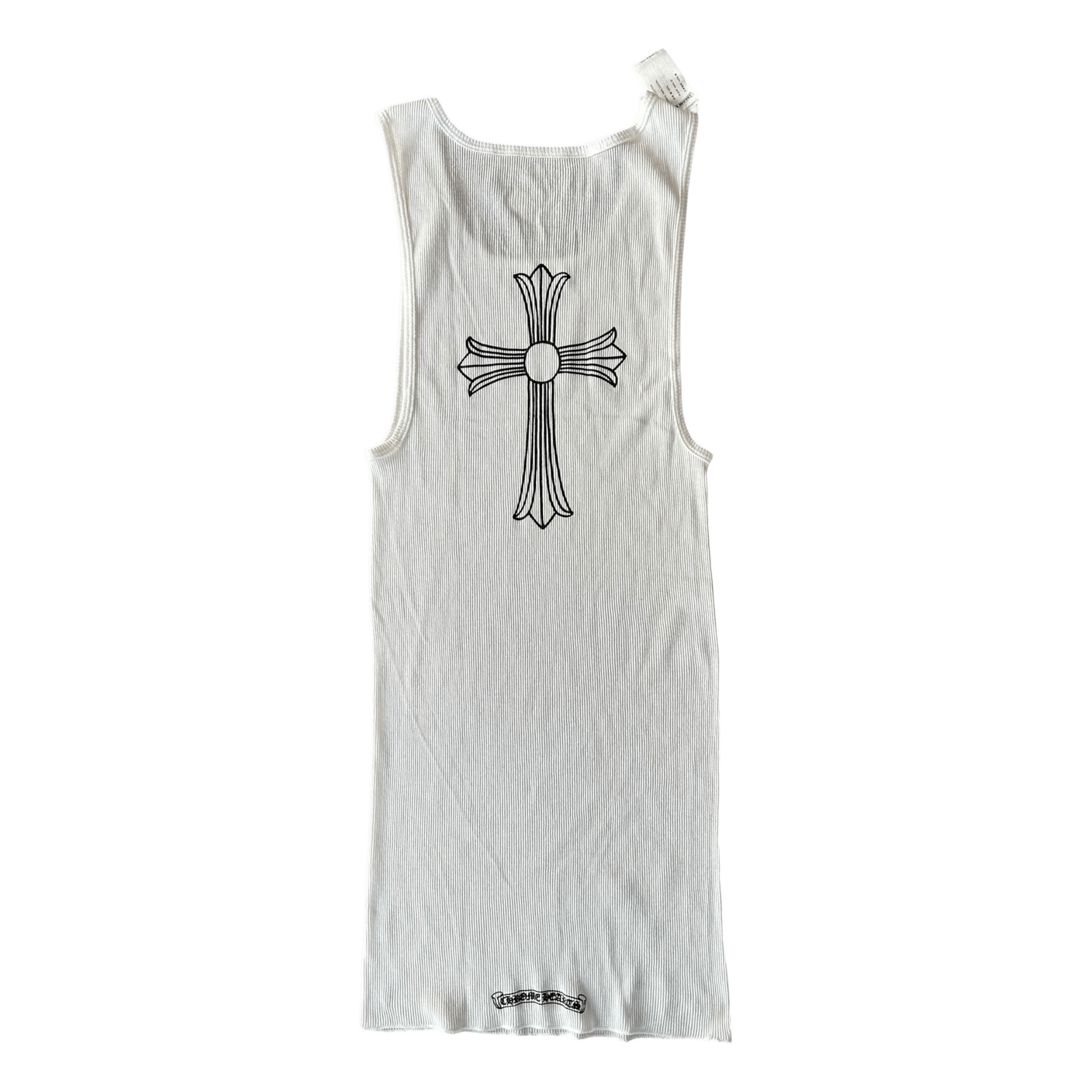 Chrome Hearts White & Black T - Bar Logo Tank Top - Morely TrendsChrome Hearts Type here:)